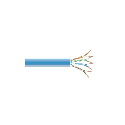 Black Box Cat6 550-mhz Stranded Ethernet Bulk Cable - Unshielded (utp), Cm Pvc, Blue, 1000-ft. (304.8-m) Spool, Gsa, Taa (EVNSL0641A1000)
