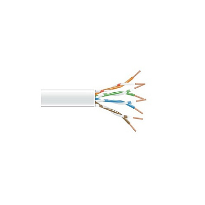 Black Box Cat6 550-mhz Stranded Ethernet Bulk Cable - Unshielded (utp), Cm Pvc, White, 1000-ft. (304.8-m) Spool (EVNSL0650A1000)