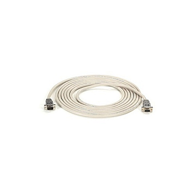 Black Box Rs232 Shielded Null Modem Cable - Metal Hood, Db9 Male/female, 10-ft. (3.0-m) (EYN257T0010MF)