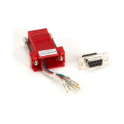 Black Box Db9 Female To Rj45f Modular Adapter Kit With Thumbscrews Red (FA4509FRD)