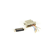 Black Box Modular Adapter Kit - Db25 Male To Rj45 Female, Gray (FA4525MGY)