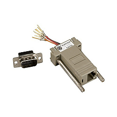 Black Box Modular Adapter Kit - Db9 Male To Rj45 Female, 8-wire (FA755)