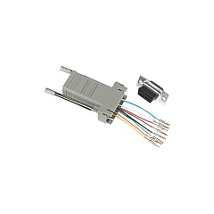 Black Box Modular Adapter Kit - Db9 Female To Rj45 Female, 8-wire (FA756)