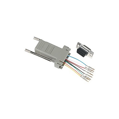 Black Box Modular Adapter Kit - Db9 Female To Rj45 Female, 8-wire (FA756)