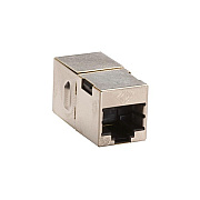 Black Box Cat5e Coupler - Shielded, Straight-pin, Silver, 10-pack, Gsa, Taa (FM508R210PAK)