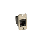 Black Box Panel-mount Coupler - Unshielded, Rj11, 4-wire, Black, Gsa, Taa (FMT1080)