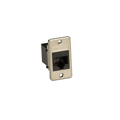 Black Box Panel-mount Coupler - Unshielded, Rj11, 4-wire, Black, Gsa, Taa (FMT1080)