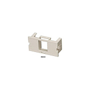 Black Box Surface-mount Housing Adapter Bezel - 1-port, Office White, Gsa, Taa (FMT901)