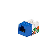 Black Box Cat5e Keystone Jack - Unshielded, Blue 25-pack, Gsa, Taa (FMT920R225PAK)