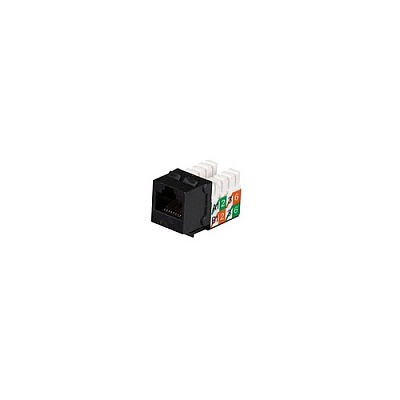 Black Box Cat5e Keystone Jack - Unshielded, Black, Gsa, Taa (FMT921R2)