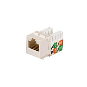 Black Box Cat5e Keystone Jack - Unshielded, Office White 25-pack, Gsa, Taa (FMT925R225PAK)