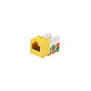 Black Box Cat5e Keystone Jack - Unshielded, Yellow 25-pack, Gsa, Taa (FMT930R225PAK)