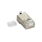 Black Box Cat6 Modular Plug - Shielded, Rj45, 50-pack, Gsa, Taa (FMTP6S50PAK)