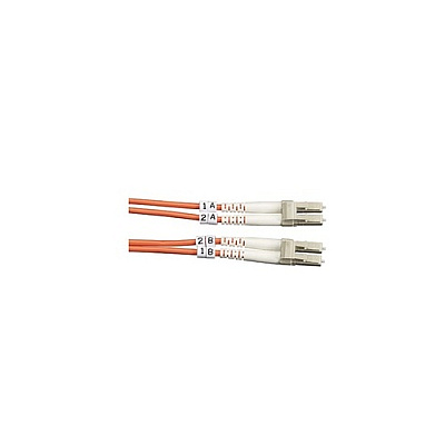 Black Box Om2 50/125 Multimode Fiber Optic Patch Cable - Ofnr Pvc, Lc To Lc, Orange, 1-m (3.2-ft.) (FO50001MLCLC)