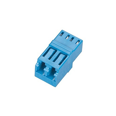 Black Box Fiber Optic Coupling - Singlemode, Duplex, Ceramic Sleeve, Rectangular, Lc-lc, Blue, Gsa, Taa (FOT125)
