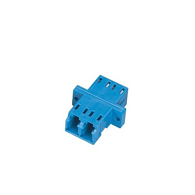 Black Box Fiber Optic Coupling - Singlemode, Duplex, Ceramic Sleeve, Plastic Flange, Rectangular, Lc-lc, Blue, Gsa, Taa (FOT126)