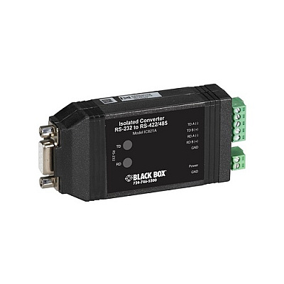 Black Box Async Rs232 To Rs422/485 Interface Converter - Db9 To Terminal Block, Gsa, Taa (IC821A)