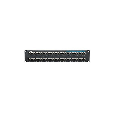 Black Box Cat5e Feed-through Patch Panel - 2u, Shielded, 48-port, Gsa, Taa (JPM806AR2)