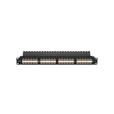 Black Box Cat5e Feed-through Patch Panel - 1u, Unshielded, 48-port, Gsa, Taa (JPM810AHD)