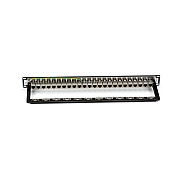 Black Box Cat6 Patch Panel - Feed-through, 1u, Shielded, 24-port, Gsa, Taa (JPM814A)
