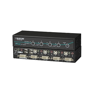 Black Box Desktop Kvm Switch - Dvi-i With Transparent Usb 2.0, Audio, 4-port, Gsa, Taa (KV9604A)