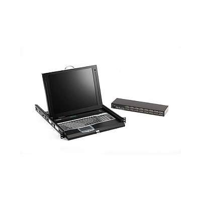 Black Box 17inch Lcd Console Drawer With 16-port Kvm Switch, Gsa, Taa (KVT417A16UVR2)