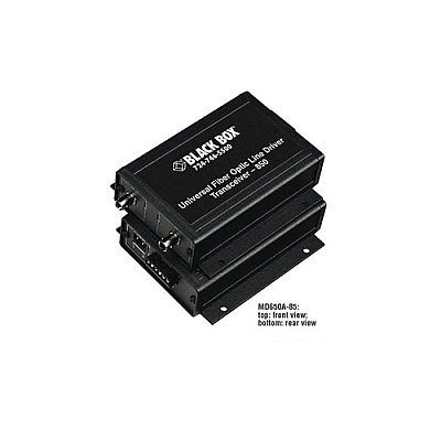 Black Box Async Rs232/rs422/rs485 Extender Fiber Terminal Block - St Single-mode, Gsa, Taa (MD650A13)