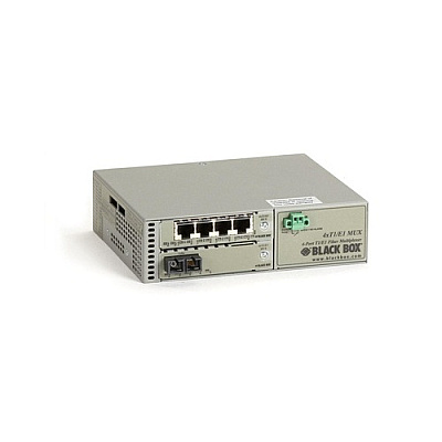 Black Box T1/e1 Multiplexor With Fiber Extension - Single-mode, 30-km, Dual Sc, 4-port, Gsa, Taa (MT1430ASMSC)