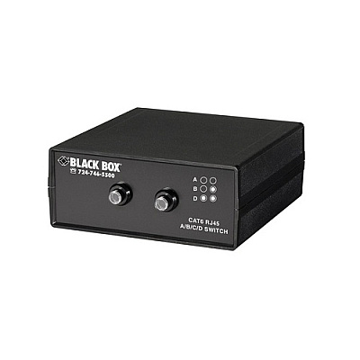 Black Box Rj45 3 To 1 Cat6 Ethernet 10g Manual Desktop Switch , Gsa, Taa (SW1031A)