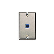 Black Box Cat6 Voip Wallplate - Stainless Steel, Gsa, Taa (WP369C6)