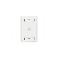 Black Box Keystone Wallplate - Single-gang, 1-port, White, Gsa, Taa (WPT458)