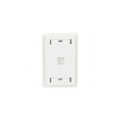 Black Box Keystone Wallplate - Single-gang, 1-port, White, Gsa, Taa (WPT458)