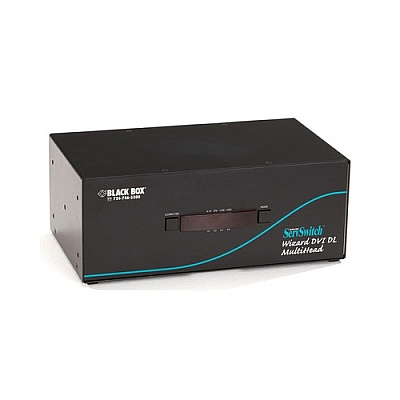 Black Box Kvm Switch - Tri-head, Dvi-d Dual-link, Usb True Emulation, Audio, 4-port , Gsa, Taa (KV2304A)