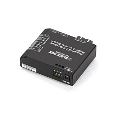 Black Box Fast Ethernet Hardened Temperature Switch(2)10/100-mbps Copper Rj45,(1)100-mbps Sm Fiber,1310nm,15km,sc,220v Ac-power,gsa,taa (LBH100AEHSSC)