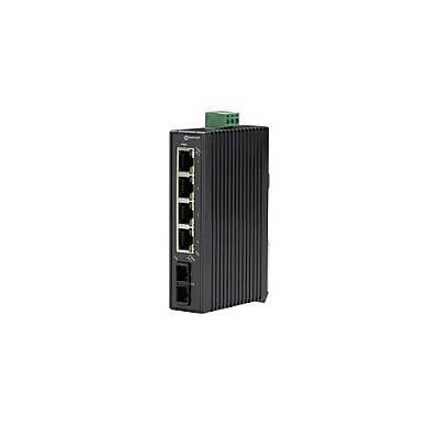 Black Box Fast Ethernet Hardened Temperature Switch(4)10/100-mbps Copper Rj45,(1)100-mbps Multimode Fiber,850nm,2km,sc,gsa,taa (LBH120AHSC)