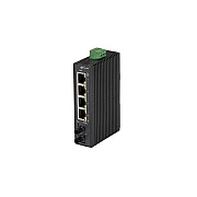 Black Box Fast Ethernet Hardened Temperature Switch(4)10/100-mbps Copper Rj45,(1)100-mbps Multimode Fiber,850nm,2km,st,gsa,taa (LBH120AHST)