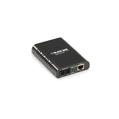 Black Box Fast Ethernet (100-mbps) Media Converter - 10/100-mbps Copper To 100-mbps Multimode Fiber, 850nm, 2km, Sc, Gsa, Taa (LBMC300MMSC)