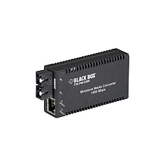 Black Box Gigabit Ethernet Media Converter - 1000-mbps Copper To 1000-mbps Multimode Fiber, 850nm, 0.3km, Sc, Gsa, Taa (LGC010AR2)