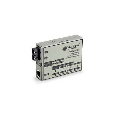Black Box Gigabit Ethernet Media Converter - 1000-mbps Copper To 1000-mbps Singlemode Fiber, 1310nm, 10km, Sc, Gsa, Taa (LMC1004AR3)