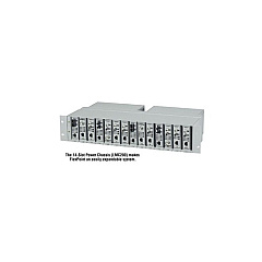 Black Box Media Converter Chassis - 14-slot, Rackmount, Single 115-230vac, Gsa, Taa (LMC200)