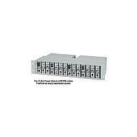 Black Box Media Converter Chassis - 14-slot, Rackmount, Dual Ac Power Supply, Gsa, Taa (LMC2002PS)