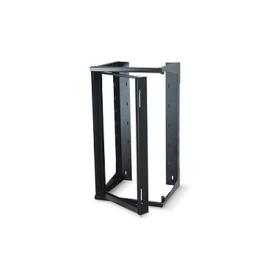 Black Box Wallmount Rack - 25u, 12-24 , Tapped Rails Holes, 75-lb. Capacity, Gsa, Taa (RM080AR3)
