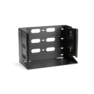 Black Box Wallmount Rack - 6u, 12-24 , Tapped Rails Holes, 75-lb. Capacity, Gsa, Taa (RM095AR2)