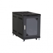 Black Box Network Cabinet - 15u, Split Rear Door, 24"w X 40"d, Tempered Glass Front, Gsa, Taa (RM2510A)