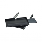 Black Box Rackmount Keyboard Tray With Mouse Tray - 2u, 19", Sliding, Pivoting, 9.5"d, 4-point Mounting, Gsa, Taa (RM385)