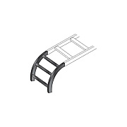 Black Box Cable Runway Radius Section - 12"w X .21'l, Black, Gsa, Taa (RM652)
