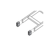 Black Box Ladder Rack End Cap Kit - (2) Caps, Gsa, Taa (RM661)