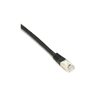 Black Box Cat5e 100-mhz Molded Slimline Stranded Ethernet Patch Cable-shielded (f/utp), Cm Pvc (rj45 M/m), Black, 1-ft. (0.3-m) (EVNSL0172BK0001)