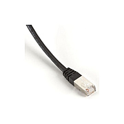 Black Box Cat5e 100-mhz Molded Boot Solid Ethernet Patch Cable-shielded(f/utp),cmp Plenum(rj45 M/m),black,30-ft.(9.1-m),gsa,taa (EVNSL0173BK0030)