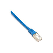 Black Box Cat6 250-mhz Molded Slimline Stranded Ethernet Patch Cable - Shielded (s/ftp), Cm Pvc (rj45 M/m), Blue, 1-ft. (0.3-m) (EVNSL0272BL0001)